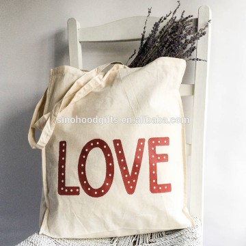 Canvas tote bag bulk cotton material shopping bag