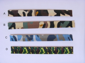 Nylon Camouflage Slap Bracelets