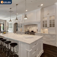 Kelen 2025 Custom Wood Kitchen Cabinets with Marble Accessories
