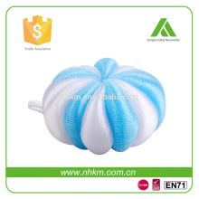 Exfoliating Body Massage Poufs Mesh Sponge blue bath sponge