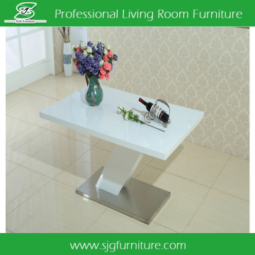 High Glossy MDF Top White Rectangle Wood Dining Table