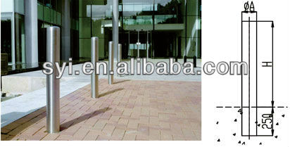 Manufacturers produce road traffic parking posts with locking chains and movable parking barricades