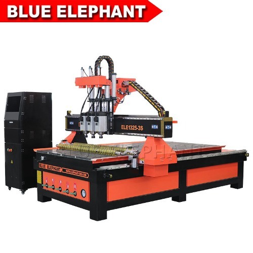 Woodworking 3 spindle 1325 cnc router machine price