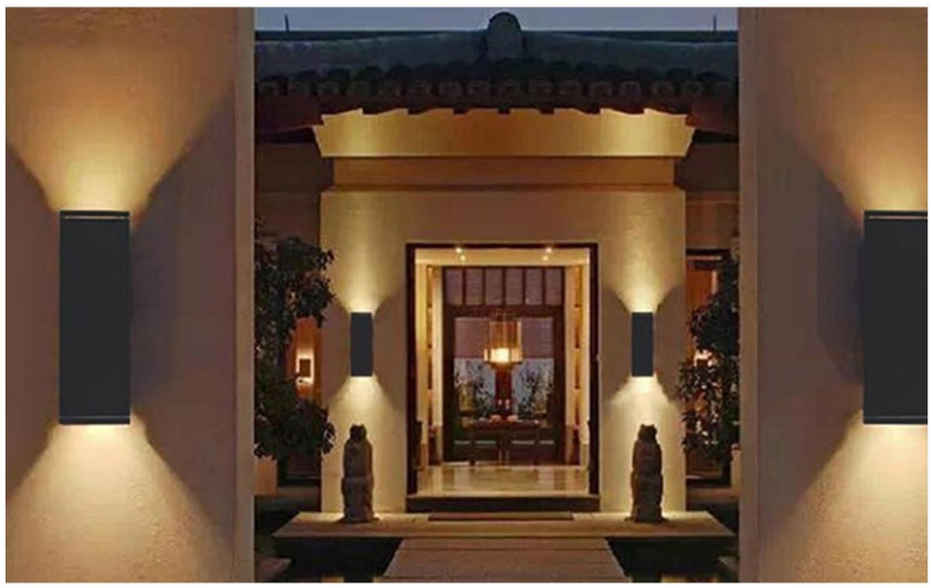 LED wall light for landscape lighting