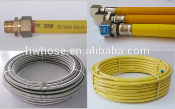 Flexible stainless steel gas hose