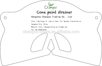 Cone paint strainer