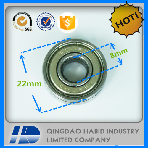 2016 in stock 608 roller bearings for Chrome steel 608zz bearing 8*22*7mm bearing 608zz