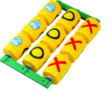 9 Piece Cylinders Combined Tic Tac Toe Panel - Playground Accessories