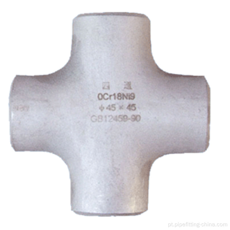 Asme B16.9 Aço Inoxidável Quatro vias Cross Pipe Fitting