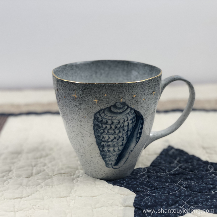 Hand painted ceramic daily use water mug