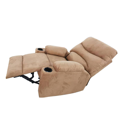 Single Faux Suede Fabric Recliner Sofa