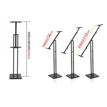 Roll up exhibition rack floor type display rack