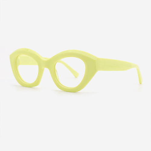 Bevel Cat Eye Acetate Female Optical Frames 23A3182