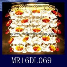Double colour Crystal&Steel body crystal ceiling lighting