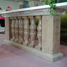 City or villa decorative custom red granite porch baluster ornament