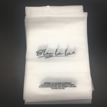 100% biodegradable double frosted slider zip lock bag