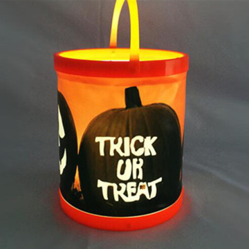 SLB001 2015 led halloween light up candy bag,light up halloween buckets,led halloween bucket