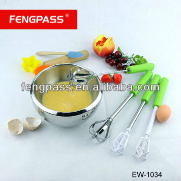 Semi-automatic rotation egg whisk