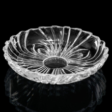 Antique Clear Glass Plates - Round Glassware Dinnerware