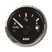 52mm Oil Fuel Level Meter - 0-190ohm White Black Tank Level Gauge