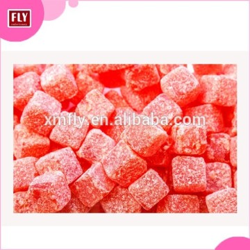 Fruit Flavor Cube Shape Soft Jelly Candy Gummy