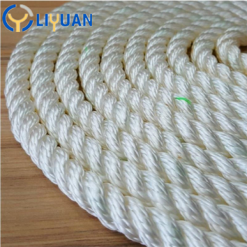 Natural white double braid polyester rope