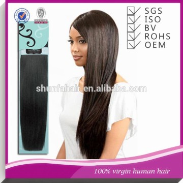 Straight Brazilian Virgin Natural Hair Extension,highest quality full hair extension,high quality hair extension