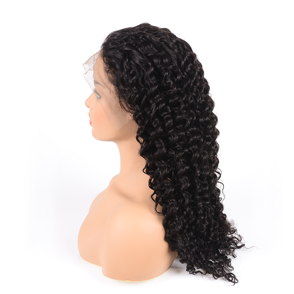 Frontale Perruque Invisible Hairline 180 Density 28 30 32 Inch Brazilian Deep Wave 360 Frontal Wig