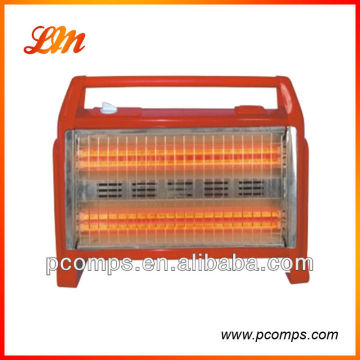 Quartz tube heater with humidifier