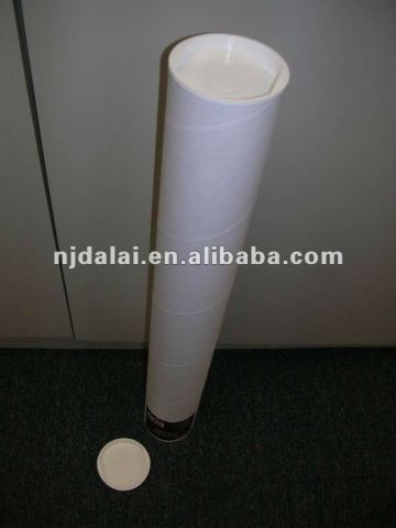 white mailing tube