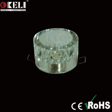 clear glass ceiling lights