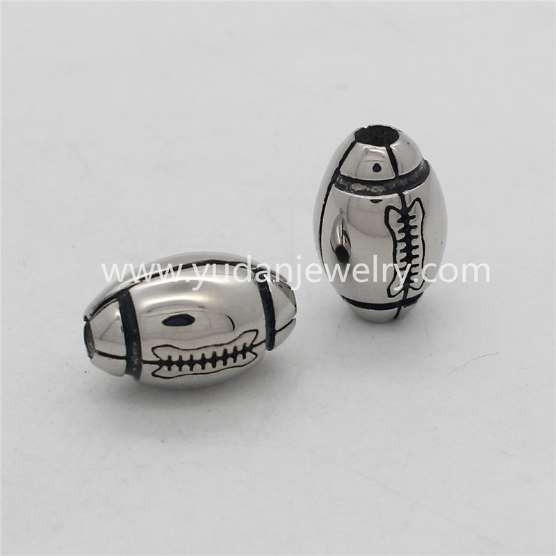 Yudan Jewelry Custom Stainless Steel Boxing Glov Charm Beads For Bracelet