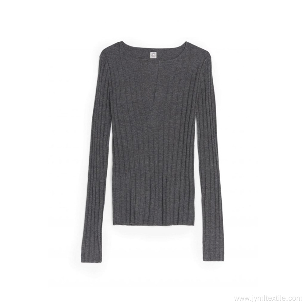 Ladies Winter Long Sleeve Knit Crop Sweater