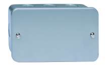 2 Gang Blank Plate Metal Clad