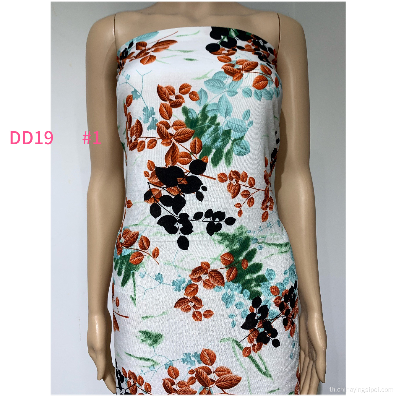 สต็อกล็อต viscose พิมพ์ผ้า Floral Challie Rayon