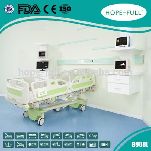 Imported ABS engineering plastic multifunctional electric ICU bed