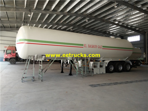 54000 Liter 23ton Begagnade Propan Tanker Trailers