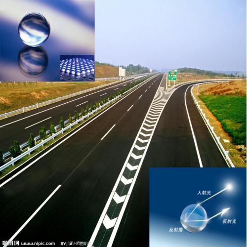 Perles de verre de marque Road Traffic Lines