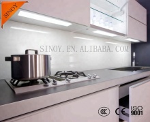 White Painted Glass Vidrio Pintado en Blanco for Kitchen Wall Glass