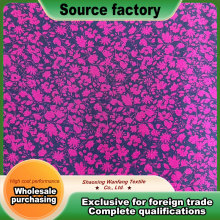 Red and black floral pattern