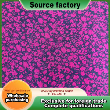 Red and black floral pattern