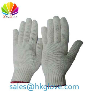 2015 Best Seller Natural White Cotton Glove for Labours/Workers HKA1187