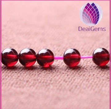Wholesale Natural garnet beads AAAAA 7mm round wine red color garnet beads strands beads