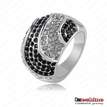 Fashion Platinum Plating Rings Crystal Rings Costume Jewelry Ring (Ri-HQ0245)