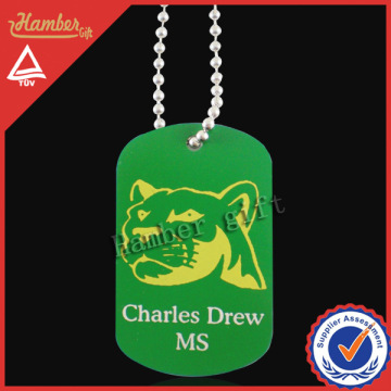 Printing logo military dog tag