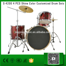 S-4200 4 PCS Shine Color Customized Drum Sets