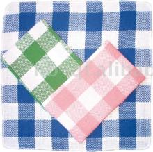Check cotton/poly-cotton cleaning dish cloth