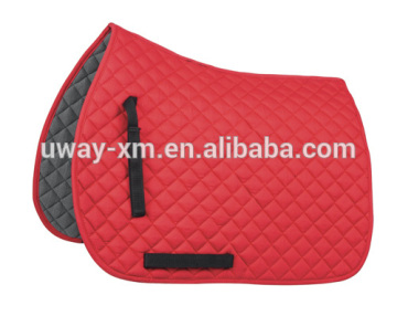 Red horse dressage saddle pad