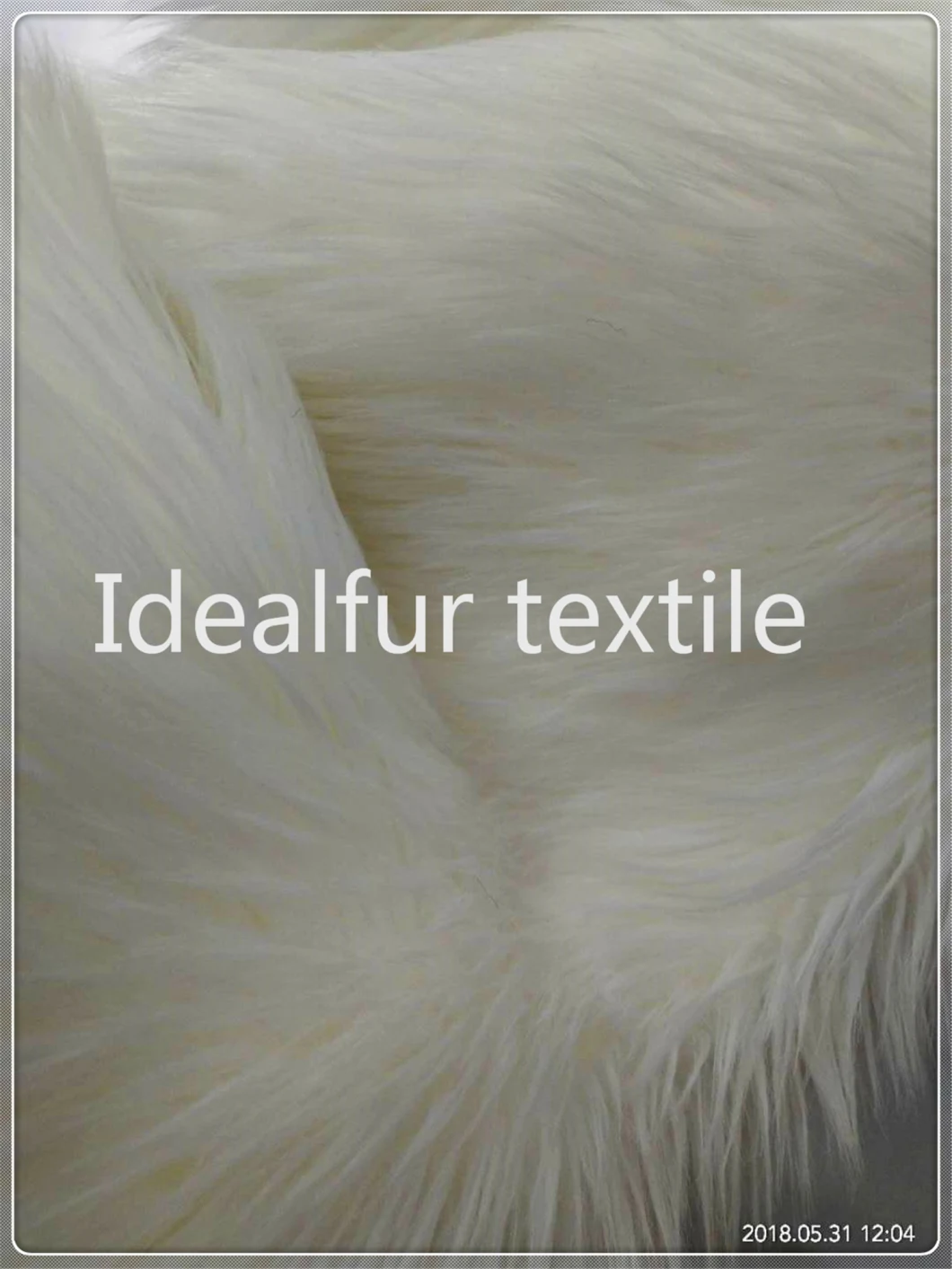 Mongolian Long Pile Fur White Color