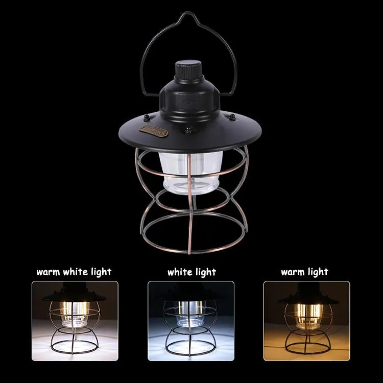 Waterproof LED Camping Lamp with USB Charging for Outdoors